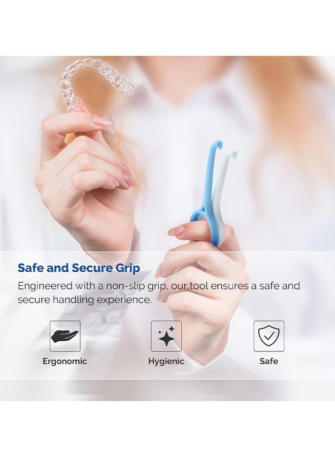 HS Aligner Removal Tool, 10PCS 5 Colors Retainer Remover Tool, Clear Aligner Removal Tool For Invisalign Removable Retainers, Denture Braces Retainer Removal Pull Tool Kit, Bracket Remover For Braces - Image 3