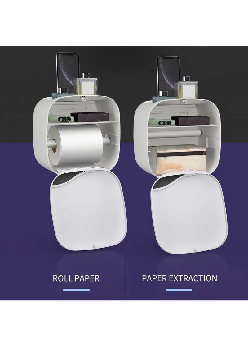 Menen Paper Towel Dispenser Wall Mounted Paper Towel Holder Dispenser Bathroom Toilet Tissue Dispenser Home Kitchen Paper Towel Dispenser - Image 5