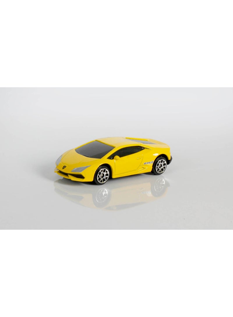 D-Power 1:64 Diecast Lamborghini Huracan LP610-4 – Licensed Collectible Model Car (Assorted Colors Green / Yellow, 1 Piece) | Metal Body, Free-Rolling Wheels - Image 4