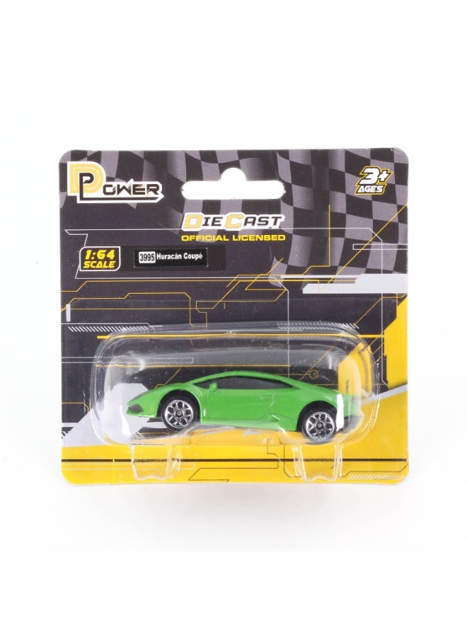 D-Power 1:64 Diecast Lamborghini Huracan LP610-4 – Licensed Collectible Model Car (Assorted Colors Green / Yellow, 1 Piece) | Metal Body, Free-Rolling Wheels - Image 5