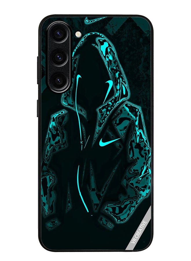 VR CREATIVE Protective Case Cover For Samsung Galaxy S23 FE Mask Guy In Green Jacket Design Multicolour - Image 1