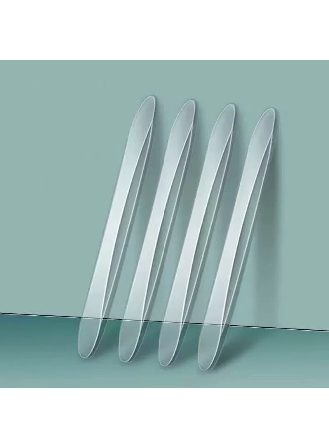 4 Packs Anti-Collision Patch Car Bumper Guard Strip Anti-Scratch Bumper Protector Trim Universal Rear Bumper Protector Car Door Edge Guards Car Side Door Edge Guards Protector (White) - Image 1