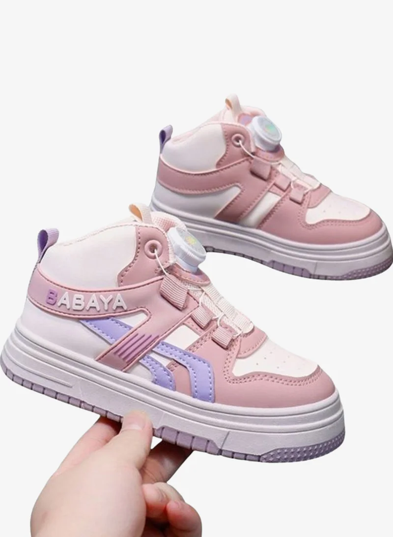 BABAYA Babaya Girls Color Block Mid-Top Sneakers