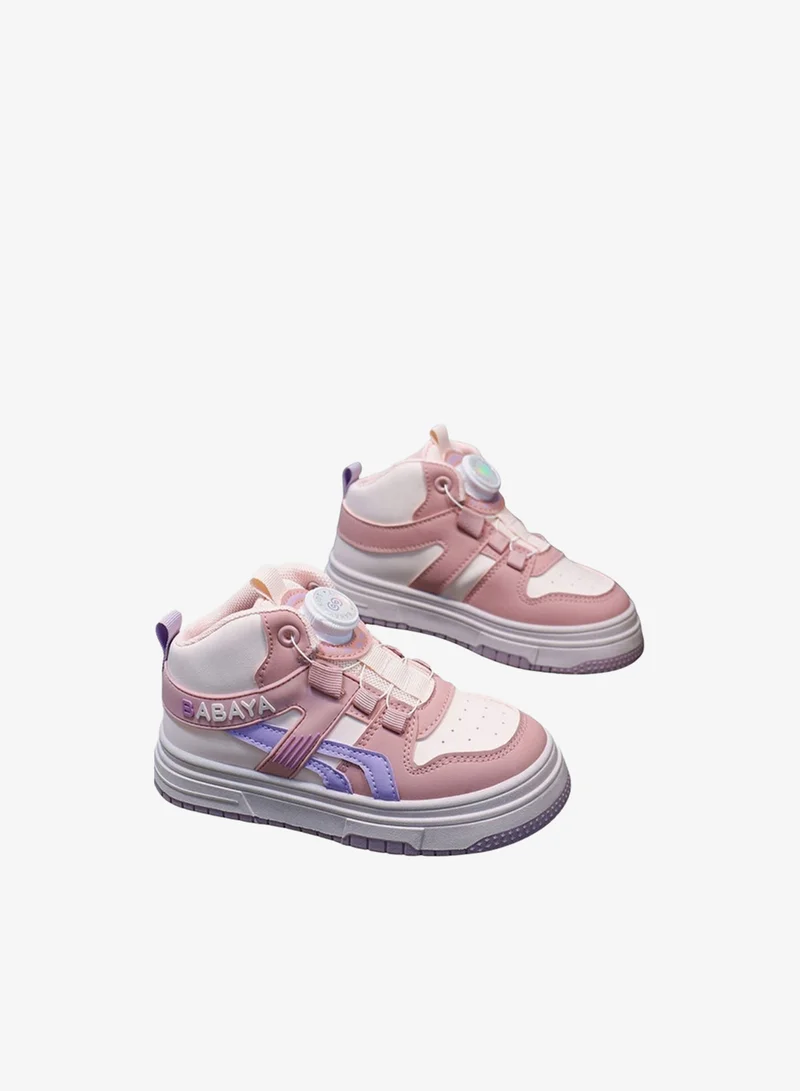 BABAYA Babaya Girls Color Block Mid-Top Sneakers