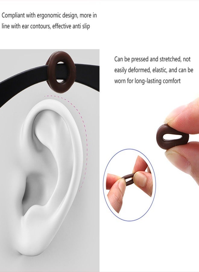 Generic 13 color glasses anti-slip sleeve anti-slip ring candy color earmuff ear hook ear bracket color glasses accessories - Image 2
