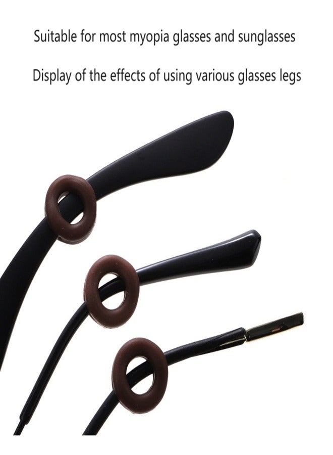 Generic 13 color glasses anti-slip sleeve anti-slip ring candy color earmuff ear hook ear bracket color glasses accessories - Image 4