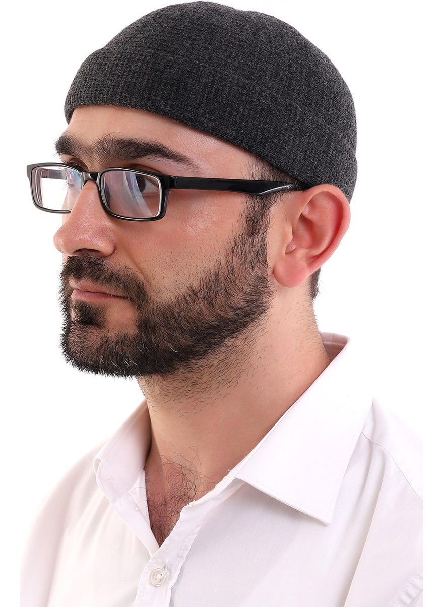İhvan Online - Winter Velvet Skullcap - Light Black - Image 1