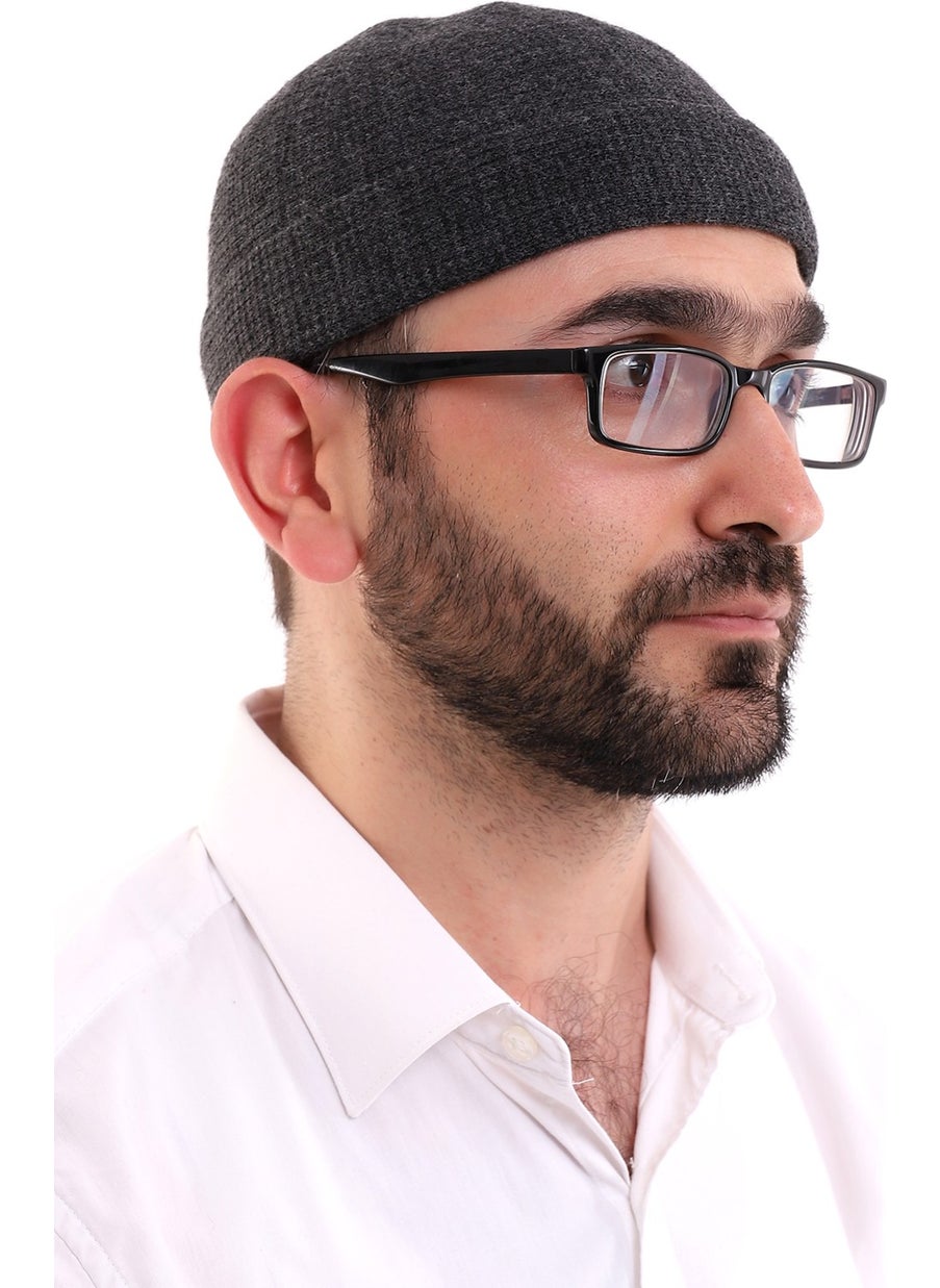 İhvan Online - Winter Velvet Skullcap - Light Black - Image 1