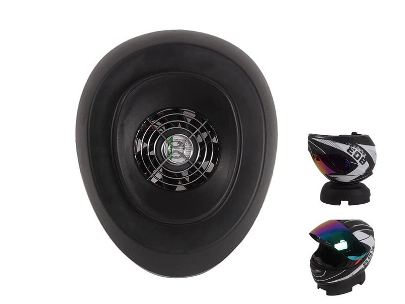 MOTO4U Portable Motorcycle Helmet Dryer Stand with Ventilation Fan Helmet Support Helmet Service Pad Helmet Donut Ring for Motorcycle Dirtbike ATV Scooter and Snowmobile Helmets