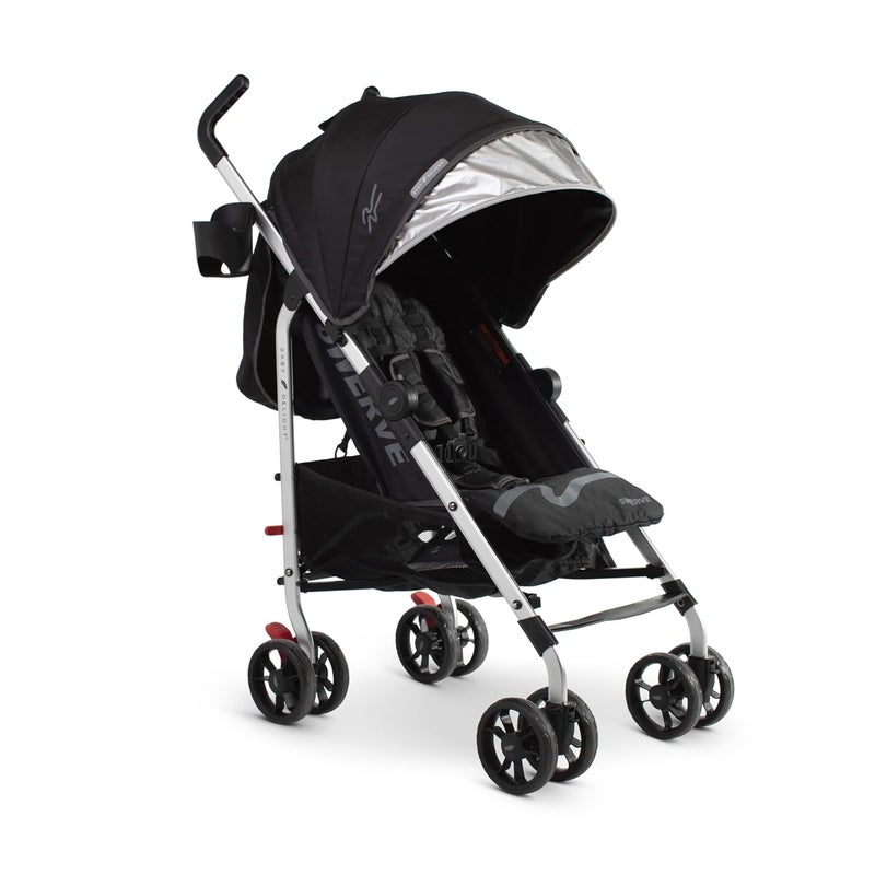 Baby Delight  Swerve Stroller  Lightweight  for Travel  Everyday  MultiPosition Recline  Compact Fold  Extra Storage  Black - Image 1