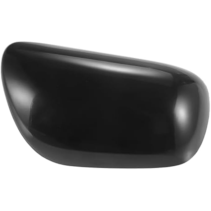 ريحني غطاء مرآة الجناح على الجانب الأيمن من باب السيارة الجانبي غطاء مرآة الرؤية الخلفية لتويوتا ياريس 20062011 الأسود اللامع - Image 1