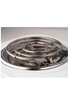 ELORA Elora Double Electric Hot Plate with Double Solid Hotplates Equipped with Adjustable Thermostat 2000 W ELHP-8014 White  - Image 3