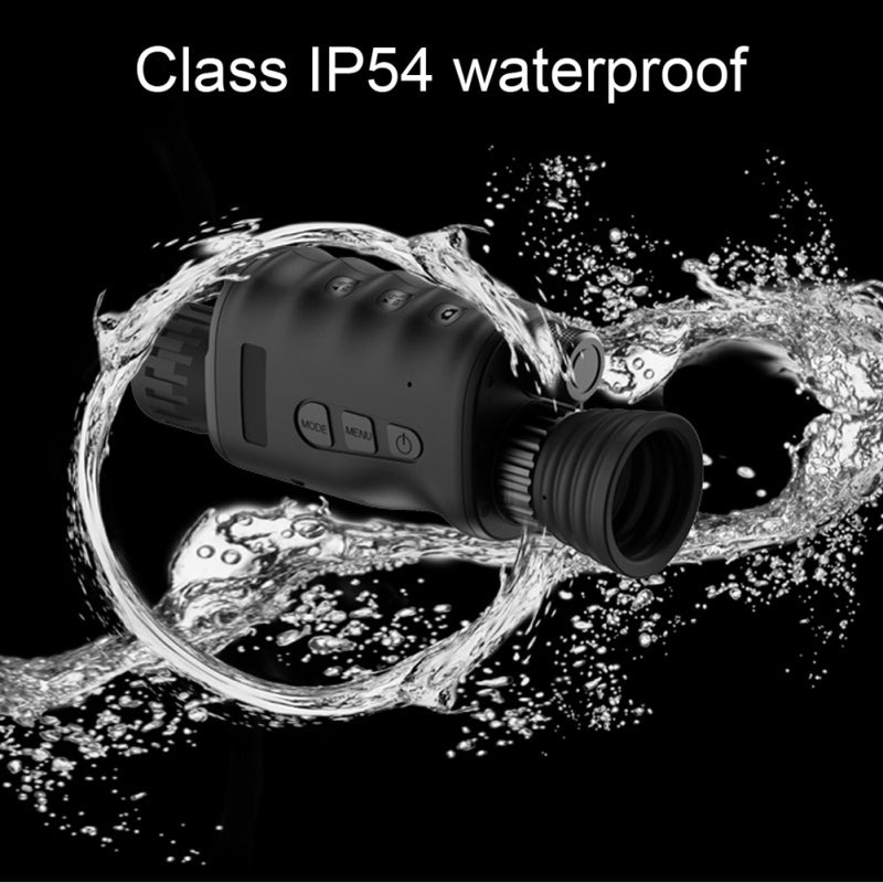 Night-Vision Monocular: 1.3 Inch TFT Screen 3 Million Pixels 1080P - 7-Level Infrared Brightness Adjustable Portable Black Night-Vision Device for Hunting Camping Wildlife Observation - Image 2