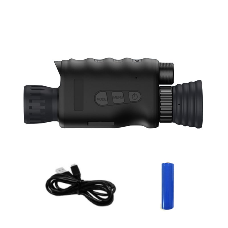 Night-Vision Monocular: 1.3 Inch TFT Screen 3 Million Pixels 1080P - 7-Level Infrared Brightness Adjustable Portable Black Night-Vision Device for Hunting Camping Wildlife Observation - Image 1