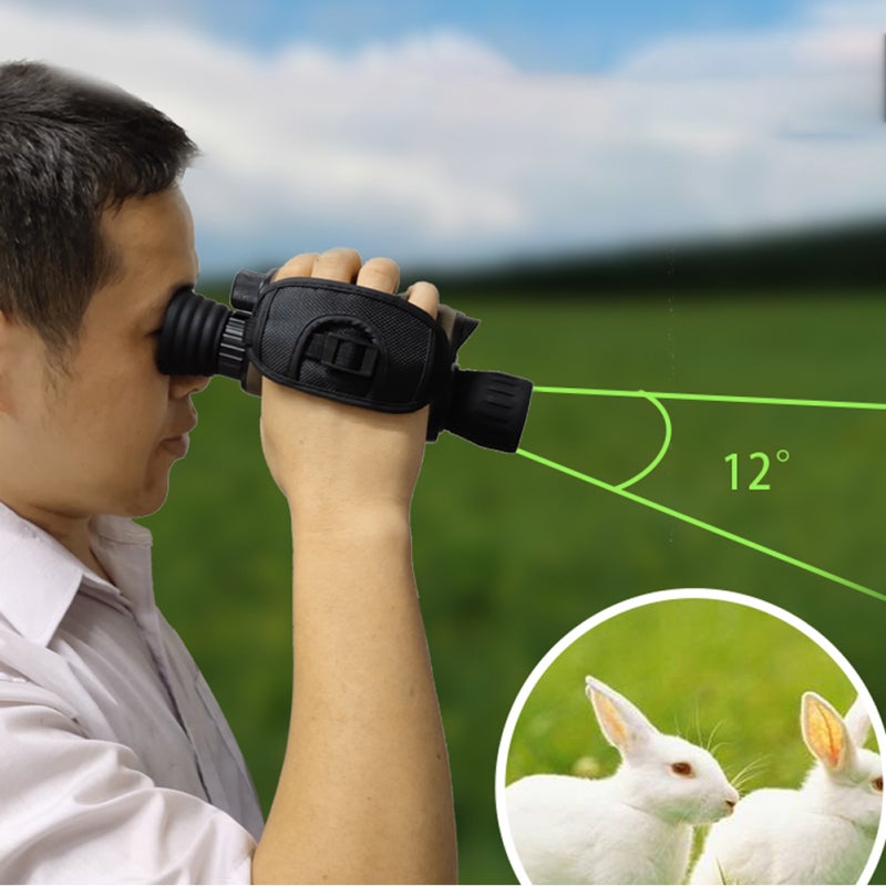 Night-Vision Monocular: 1.3 Inch TFT Screen 3 Million Pixels 1080P - 7-Level Infrared Brightness Adjustable Portable Black Night-Vision Device for Hunting Camping Wildlife Observation - Image 5