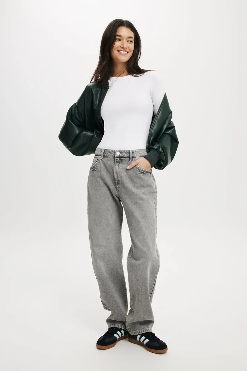 Cotton On All Day Crew Long Sleeve Top