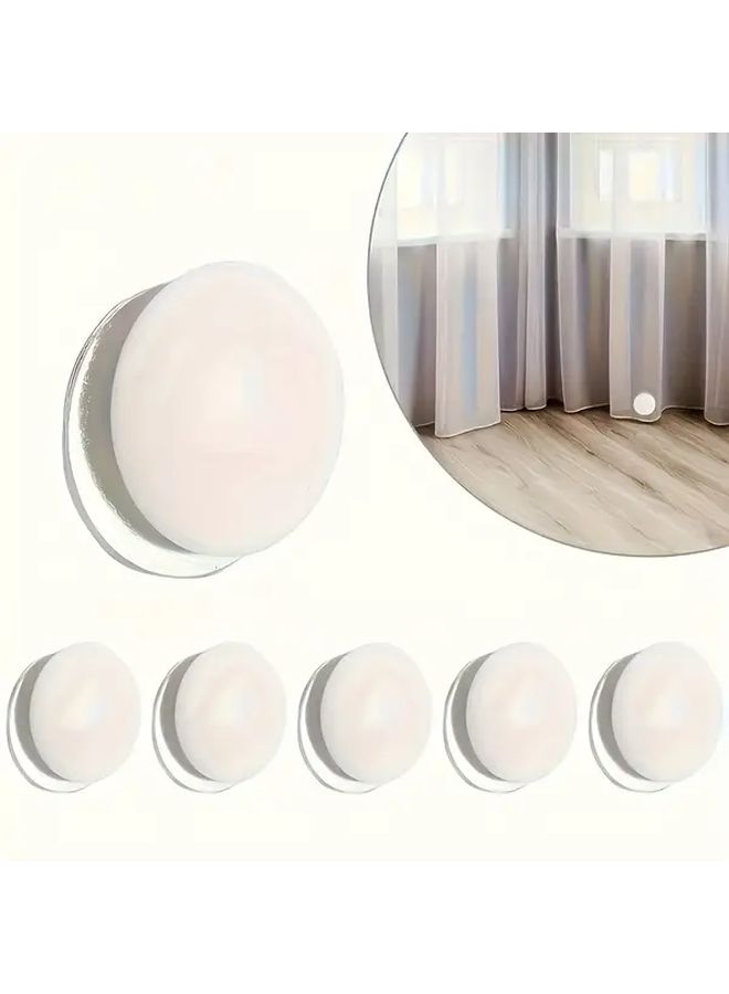 5 Pcs Heavy Duty Magnetic Shower Curtain Weights Windproof Clips For Indoor Outdoor Use No Power Needed Plastic And Metal For Curtains Tablecloths Flags Bathroom Home Decor Accessories Sturdy Construction High Quality Magnets Sleek Minimalist Design Apartment Living - Image 1