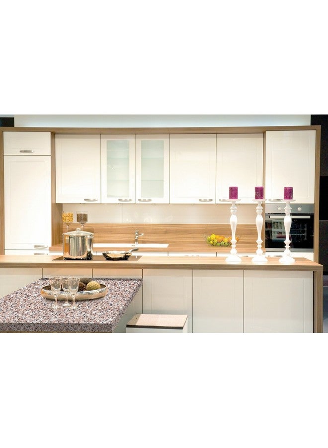 d-c-fix 346-0181-2PKA Decorative Self Adhesive Film, Brown Granite, 17" x 78" Roll, 2-Pack with Applicator - Image 3