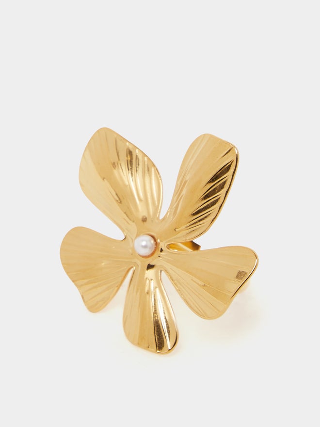 Styli Styli Oversized Flower Accent Ring  - Image 3