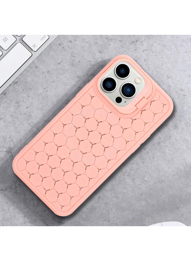 S-TOP Case For iPhone 14 Pro Max Honeycomb Radiating Holder TPU Phone Case with Lanyard - Image 2