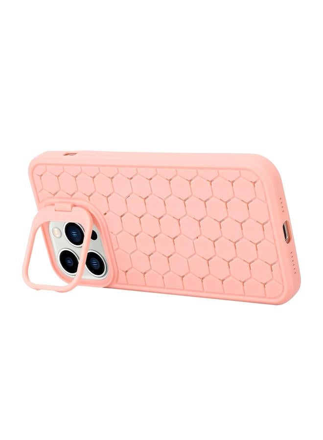 S-TOP Case For iPhone 14 Pro Max Honeycomb Radiating Holder TPU Phone Case with Lanyard - Image 3