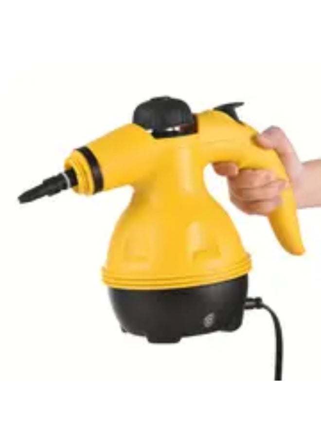 Leyallia - 1000W Portable Handheld Steam Cleaner High Pressure Multipurpose Steamer for Car Sofa Kitchen Bathroom Windows With 9 Attachments 220V European Plug Steam Cleaning Machine. - Image 1