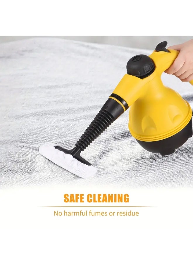 Leyallia - 1000W Portable Handheld Steam Cleaner High Pressure Multipurpose Steamer for Car Sofa Kitchen Bathroom Windows With 9 Attachments 220V European Plug Steam Cleaning Machine. - Image 1