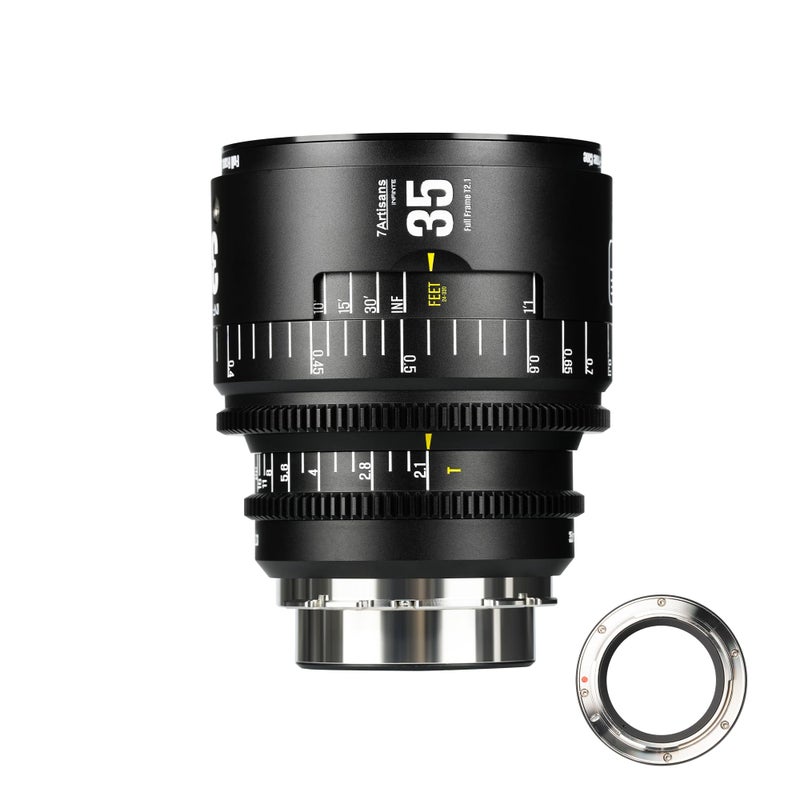 7artisans 35mm T21 Infinte Series Professional Full Frame Manual Cine Lens Compatible for PL Mount for Photography FilmmakingBlack - Image 2