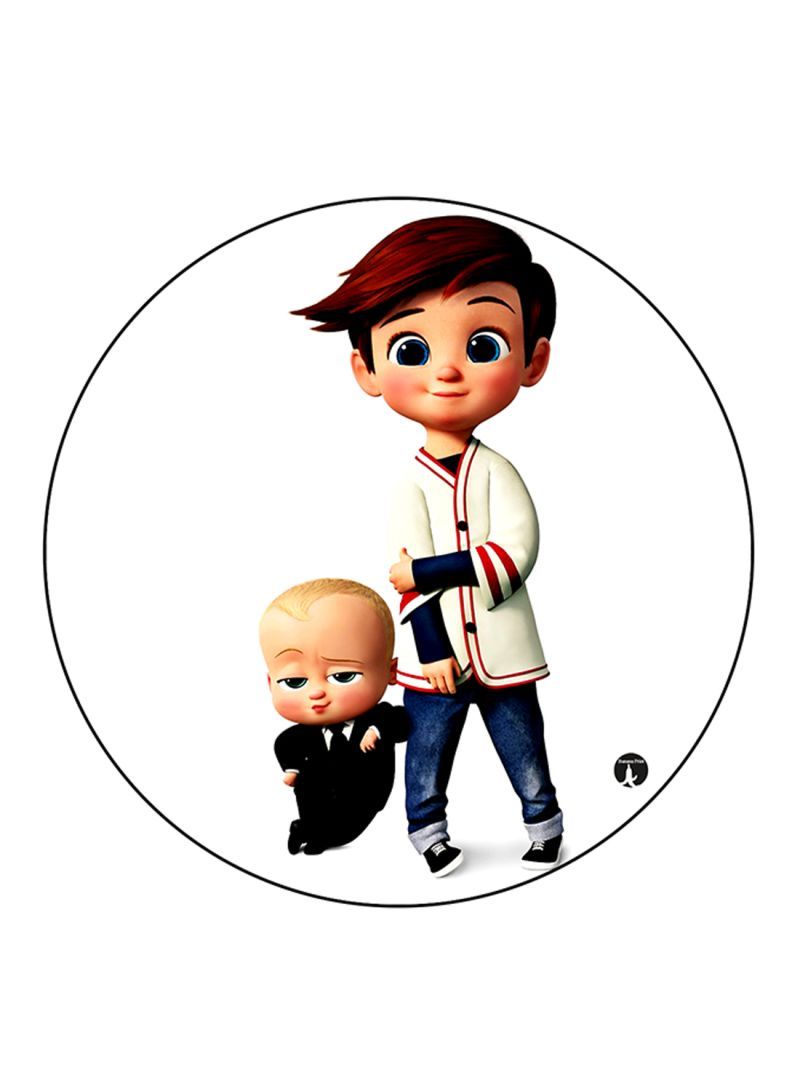 The Boss Baby Printed Mouse Pad Round  Multicolour