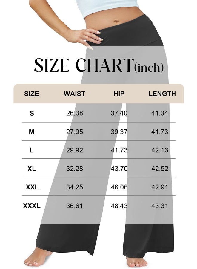 Arolina Women's Stretchy Wide Leg Palazzo Lounge Pants Casual Comfy High Waist Palazzo Pants - Image 5