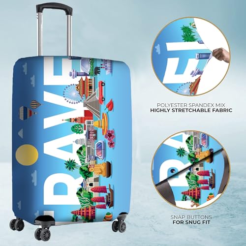 Nasher Miles Polyester 55 (20 Inch) Small Protective Luggage Cover - Traval - Image 4