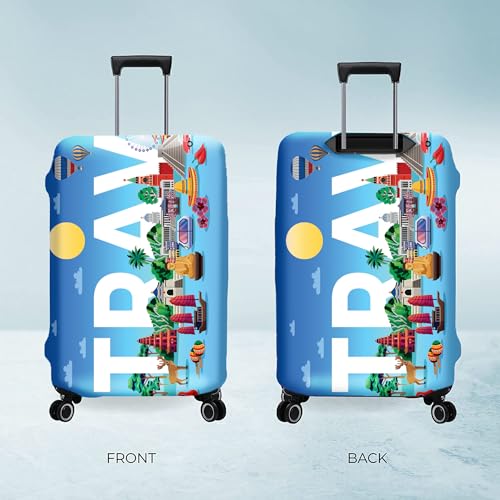 Nasher Miles Polyester 55 (20 Inch) Small Protective Luggage Cover - Traval - Image 5