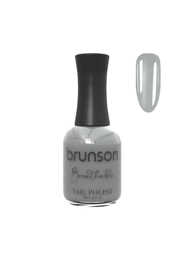 Brunson Breathable Nail Polish Halal Nail Lacquer Wudu friendly Quick Dry long lasting but easy peel off Glossy Shine Water Based Nail paint 18ml