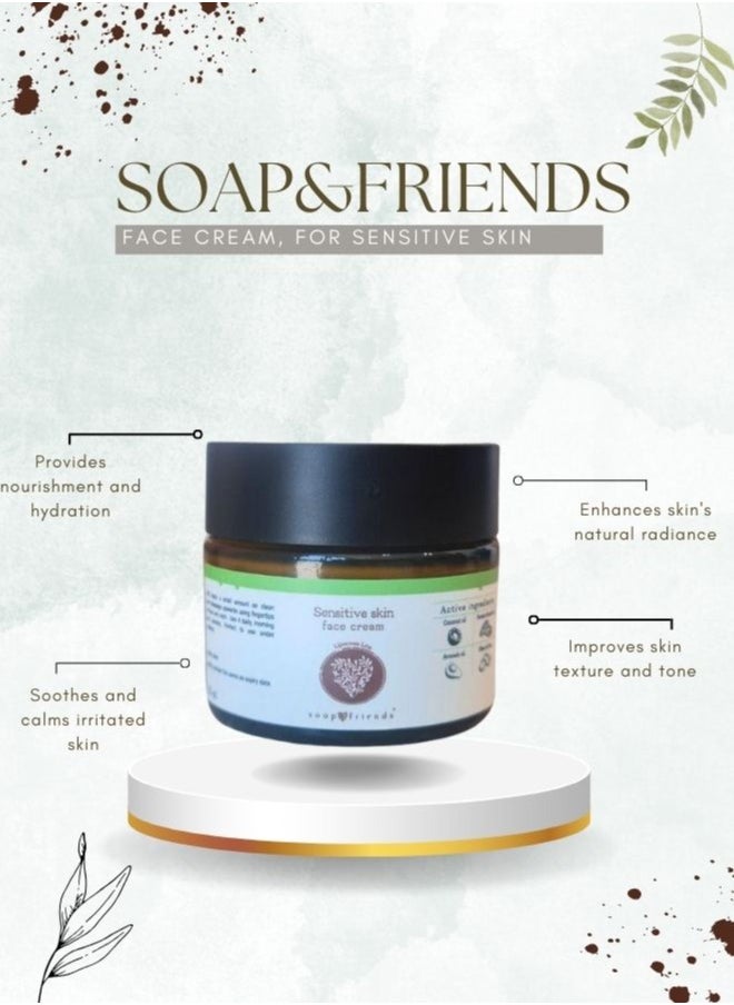 Soap&Friends Soap&Friends Gentle Soothing Natural Face Cream for Sensitive Skin - 50ml  - Image 2