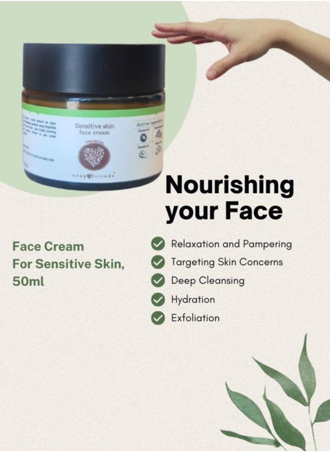 Soap&Friends Soap&Friends Gentle Soothing Natural Face Cream for Sensitive Skin - 50ml  - Image 4