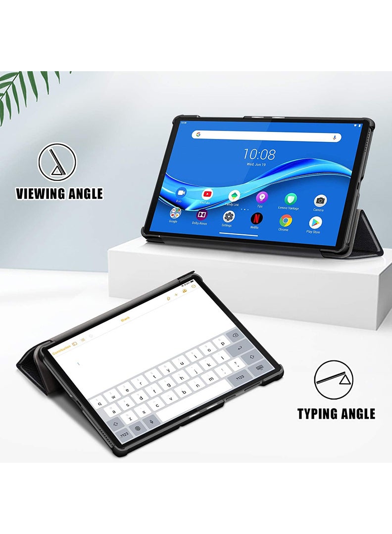 Theodor Protective Flip Case Cover For LENOVO TAB M10 HD GEN 2 10.1 Cute Girl having coffee - Image 3