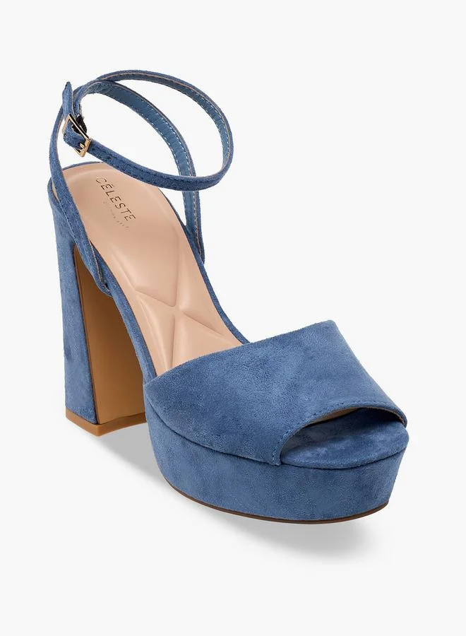 Celeste BLUE Women Platform Heel Sandals for Women | Best Price UAE