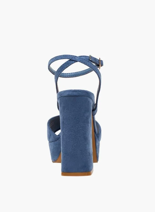 Celeste BLUE Women Platform Heel Sandals for Women | Best Price UAE