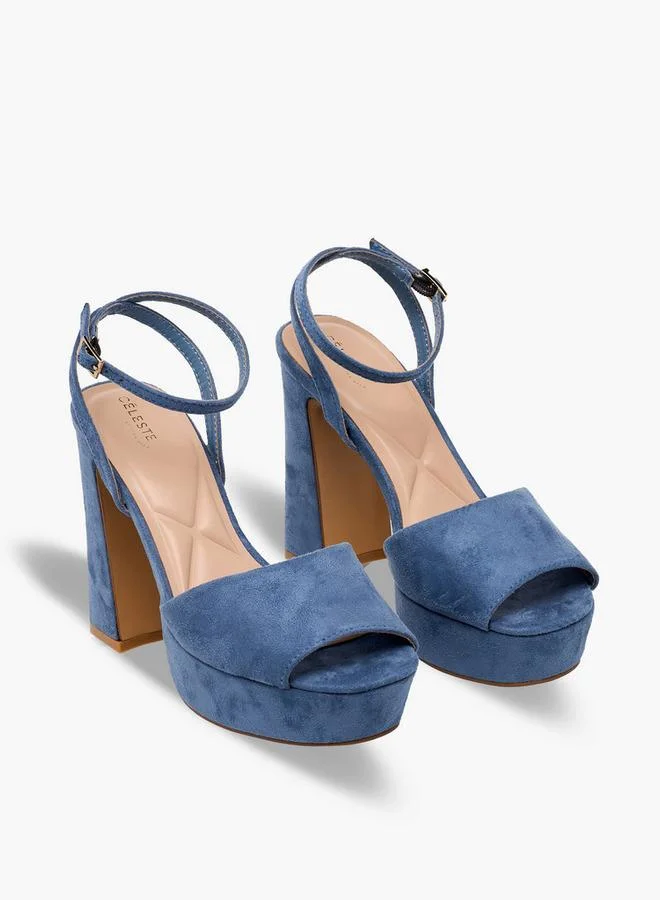 Celeste BLUE Women Platform Heel Sandals for Women | Best Price UAE