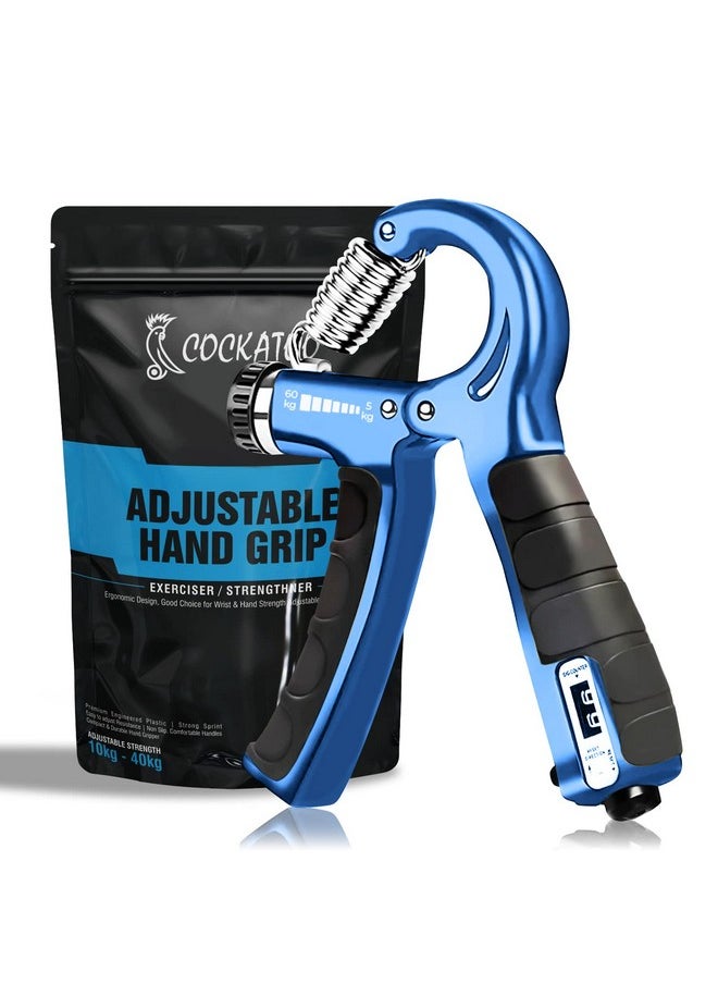 Cockatoo - Counter Hand Grip Strengthener|(5 Kg - 60 Kg) Adjustable Hand Grip| Hand Gripper For Men & Women| Digital Hand Grip Strengthener - Image 1