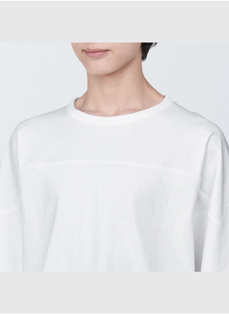 MUJI Heavy Weight Jersey Wide-Fit Football T-Shirt  - Image 5
