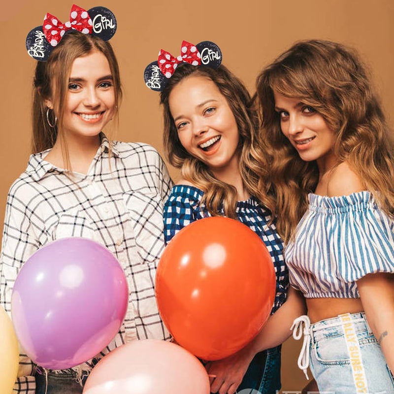 MADO spider mouse ears headband for kids boys girls women, Spider mini ears costume acceossories for kids boys girls women adults(red blue spider) - Image 2