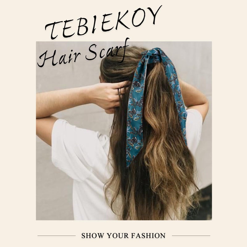 TEBIEKOY 6Pcs Hair Scarf for Women, Satin Purse Scarf Multifunctional Stylish Thin Bag Scarves Fashion Skinny Scarves Headband for Women Hair Accessories - Image 4