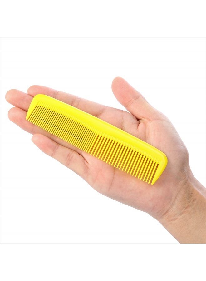 Leinuosen 24 Pieces Hair Combs Set Plastic Hair Comb for Women and Men, Fine Dressing Comb (Yellow, Purple, Green, Blue, Red, Pink) - Image 5