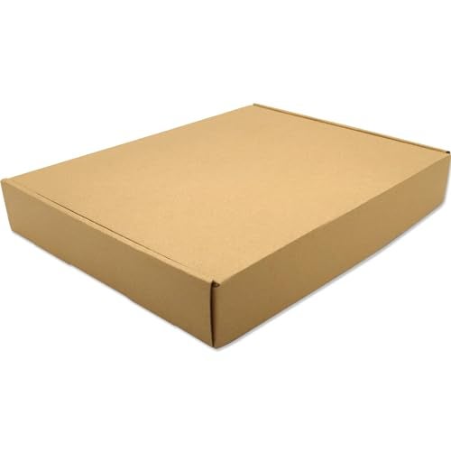 Lmuze Brown Shipping Boxes for Small Business Pack of 25-13x10x2 inches Cardboard Corrugated Mailer Boxes for Shipping Packaging Craft Gifts Giving Products - Image 5