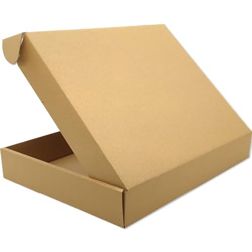 Lmuze Brown Shipping Boxes for Small Business Pack of 25-13x10x2 inches Cardboard Corrugated Mailer Boxes for Shipping Packaging Craft Gifts Giving Products - Image 4