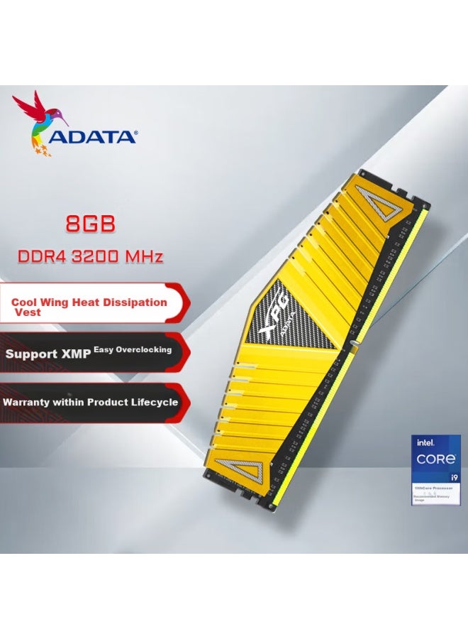 ADATA ذاكرة سطح المكتب Adata Xpg Weilong Z1 Ddr4 3200 8Gb ذهبية - Image 1