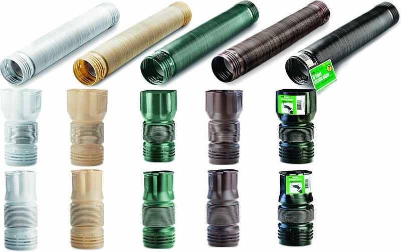 Flex-Drain ADP53102 Flexible Downspout Adapter - 3 by 4 by 4-Inch, Black - Image 2