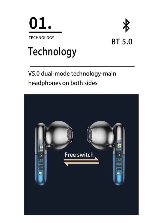 Generic - TWS J28 Bluetooth Headphones Wireless Earphone Gaming Headset With Touch earbuds For Popsocket All Smartphone Xiaomi Huawei - Image 1
