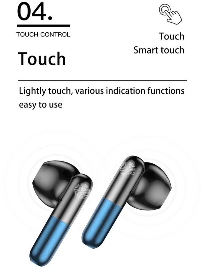 Generic - TWS J28 Bluetooth Headphones Wireless Earphone Gaming Headset With Touch earbuds For Popsocket All Smartphone Xiaomi Huawei - Image 1